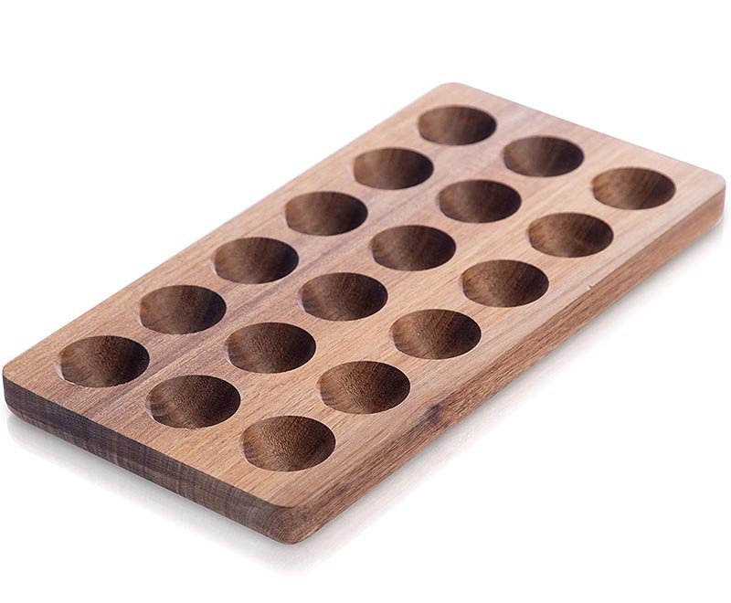 Bamboo Egg Holder Wooden Egg Tray