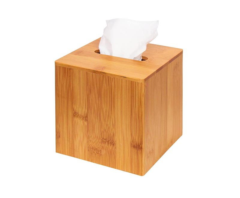 Bamboo Square Tissue Box