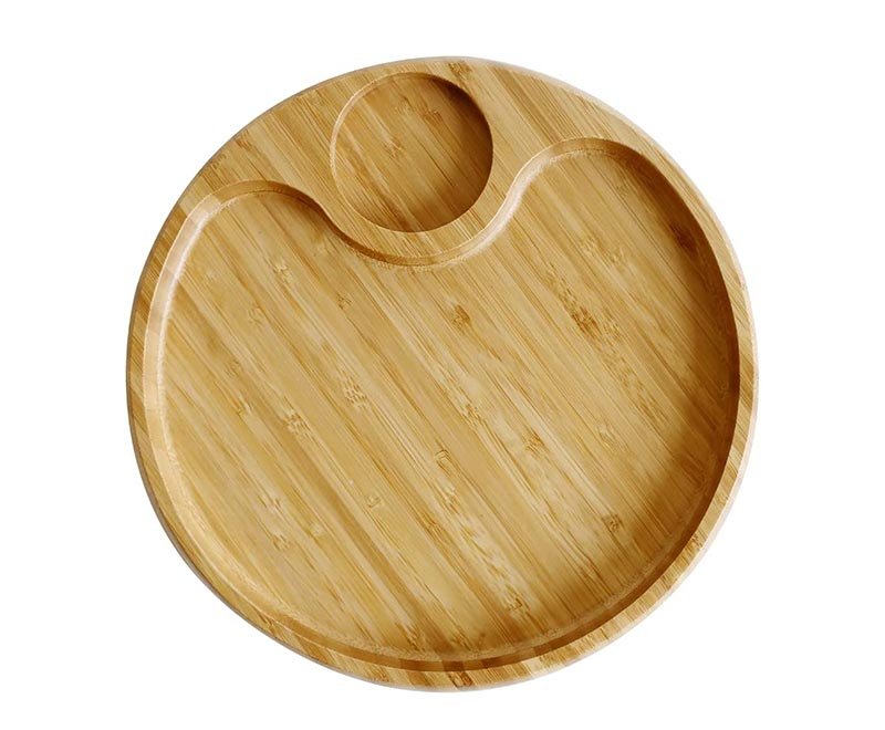 Bamboo Chip and Dip Serving Tray