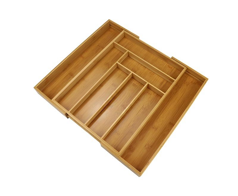 Kitchen Bamboo Flatware Storage Box