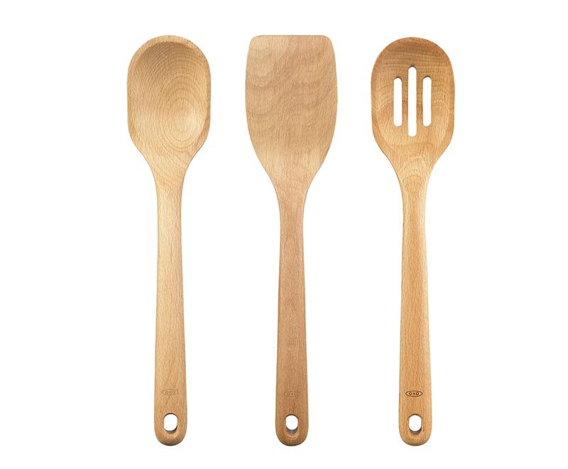 3 Piece Wooden Utensil Set