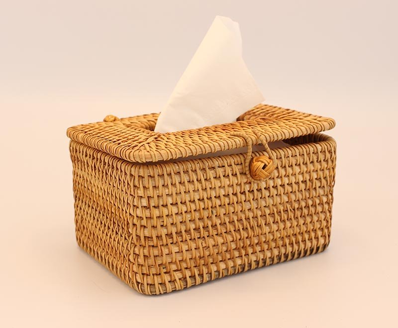 Woven Wicker Toliet Paper Holder