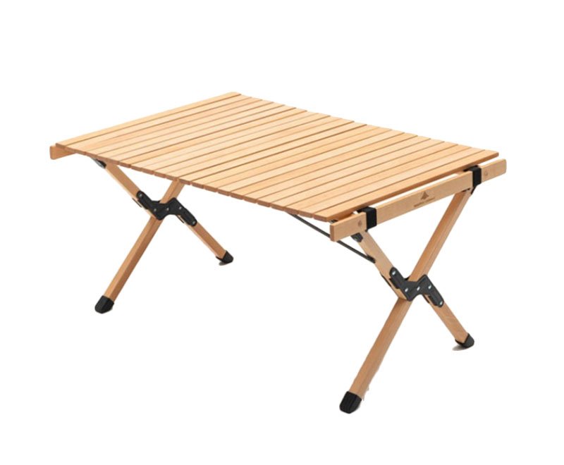 Wooden Outdoor Portable Easy Folding Egg Roll Table