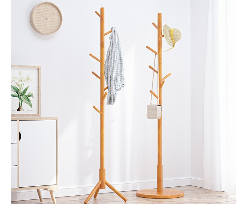 Clothes rack/Solid wood clothes rack hat rack 